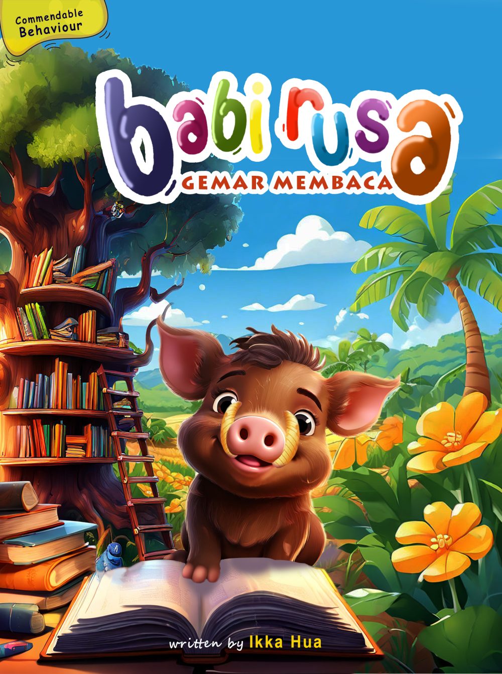 Babi Rusa Gemar Membaca